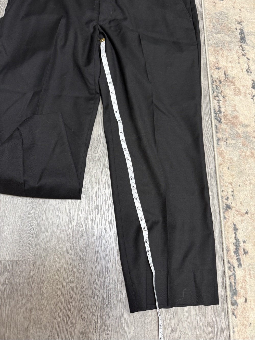 Jos. A. Bank Traveler Collection Black Tailored Fit Suit Pants 100% Wool 38x30 - Picture 8 of 10